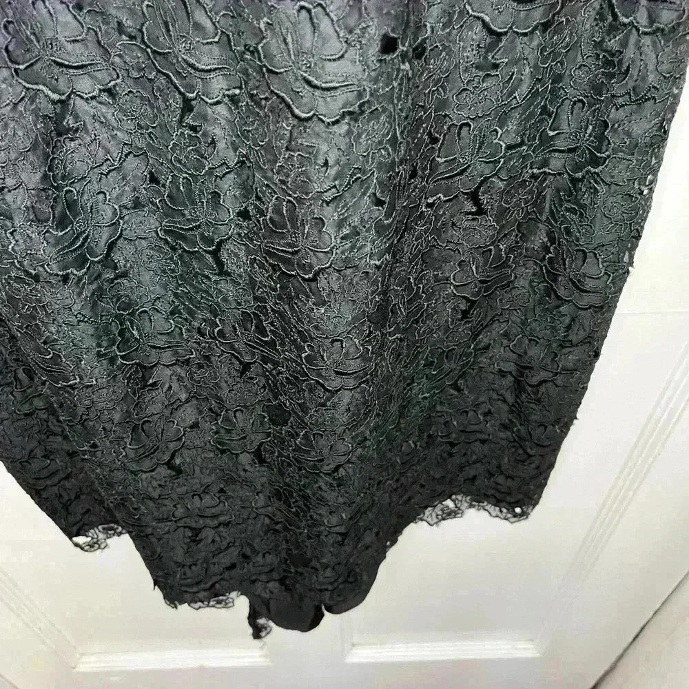 Women’s Silk, Lacey Nicole Miller Black Dress Size 8 - Picture 8 of 16